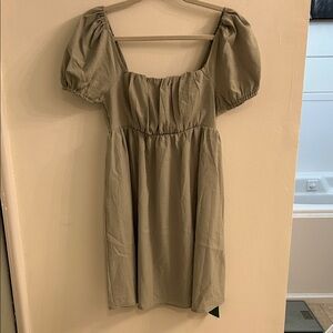 Stylish Puff Sleeve Dress